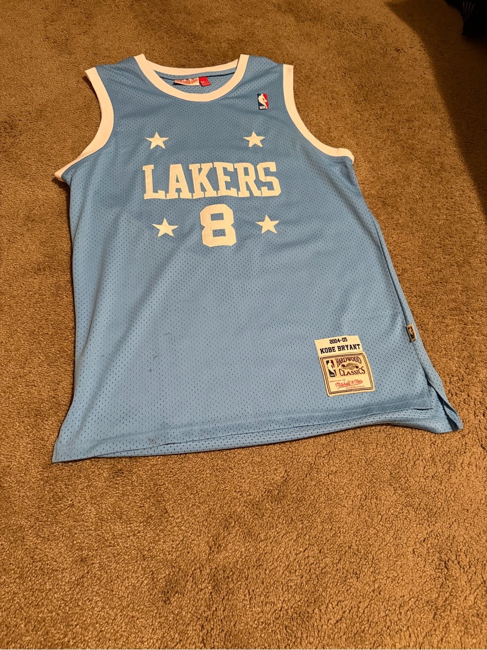 Mitchell & Ness Powder Blue Lakers #8 Jersey